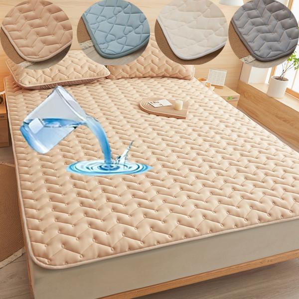 Waterproof Mattress Pad Anti-mite Non-Slip Bedspread Fold Tatami Bedroom Hotel Sleeping Mattress Cotton Bedspread Bedding Mat (No Pillowcase)