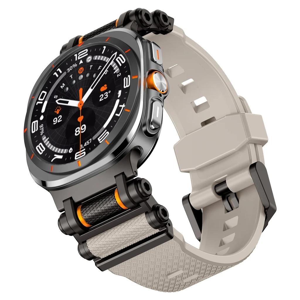 Резиновый спортивный ремешок для Samsung Galaxy Watch 7 Ultra 47 мм Силиконовый браслет для Galaxy Watch Ultra 47 мм Запасные аксессуары