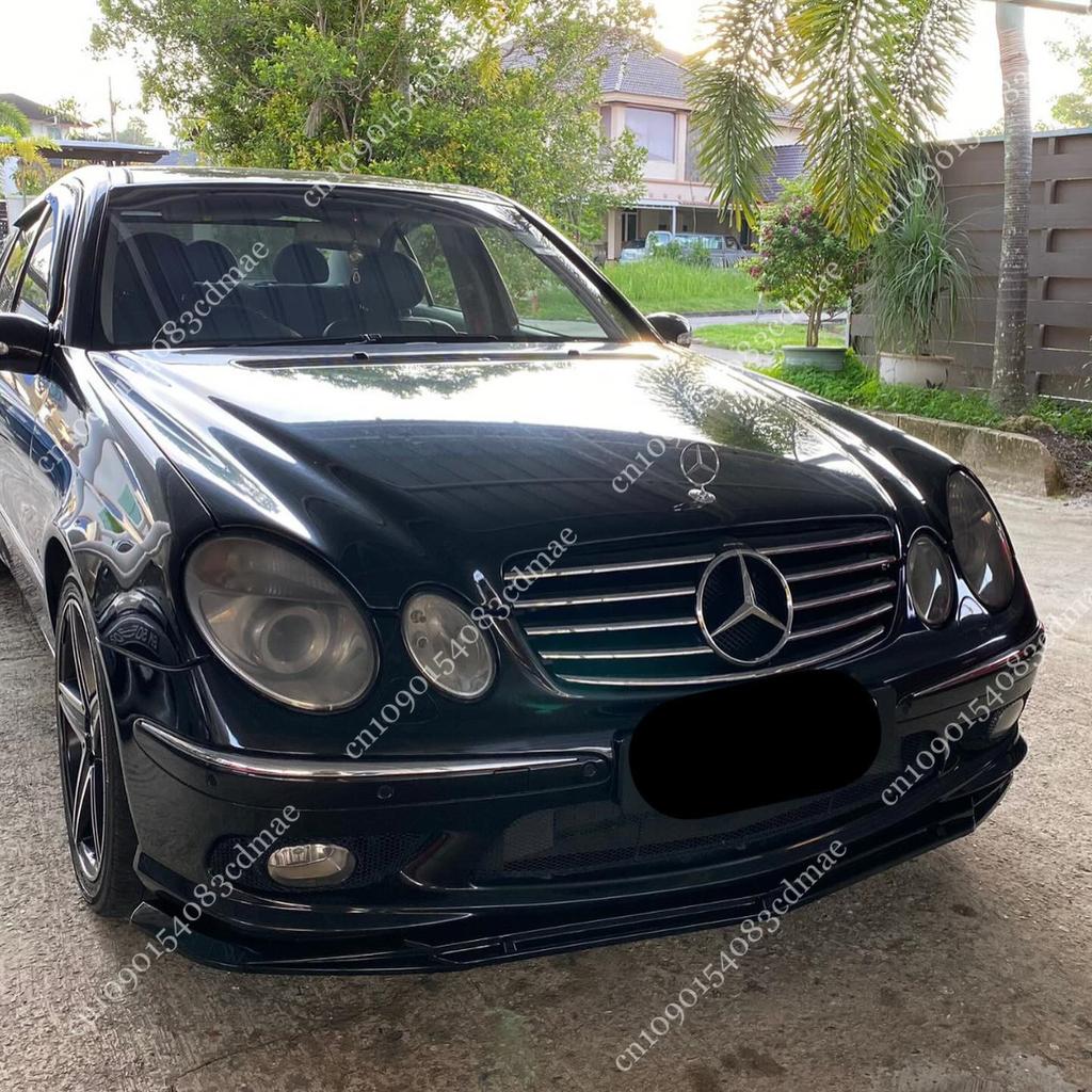 Передний бампер для Mercedes Benz W211 E200 E220 E300 E350 E500 E55 AMG 2003-2009 Спойлер, сплиттер, диффузор, комплект кузова, тюнинг