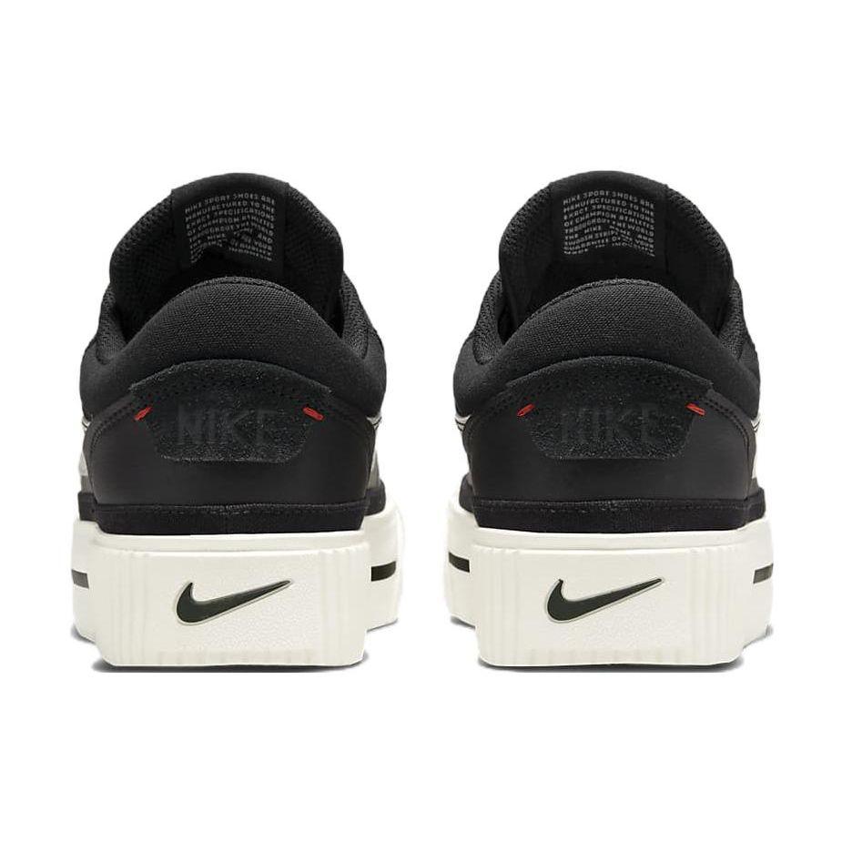 Nike Женские кроссовки Court Legacy Lift Black Sail White Team-Orange DM7590-001
