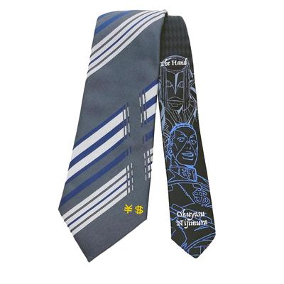 Галстук Florence Spec JoJo's Bizarre Adventure Часть 4, Окуясу Нимура JJN000006-006, Серый 1, Стандартный размер