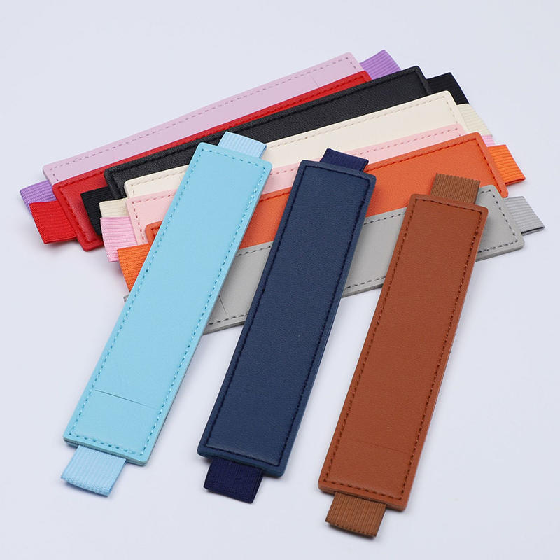 1pc PU Leather Elastic Notebook Band Holders Adjustable Pen Sleeve Pencil Pouch Holder Strap for Notebook Binder