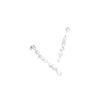 Swarovski Mesmera Drop Decoration Crystal Rhodium Plated Earrings Women earrings Silver 5661687CRYRHS