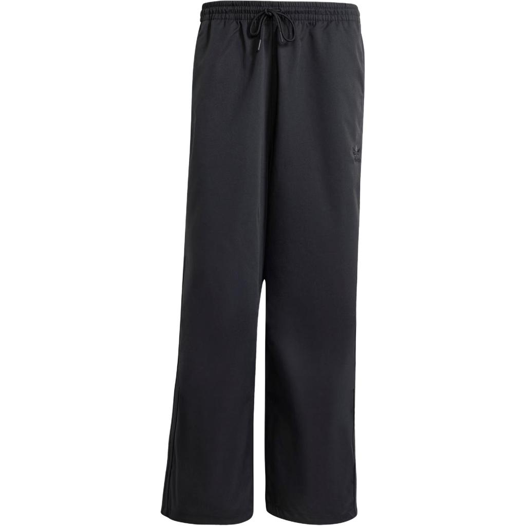 Adidas Originals Parachute FW24 Lace-Up Loose Solid Color Sports Casual Pants Men Pants Black IY2075