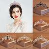 Bridal Headwear Gold-Colour Women'S Full Of Classical Temperament Wedding Crown Girl Birthday Dazzling Tiaras
