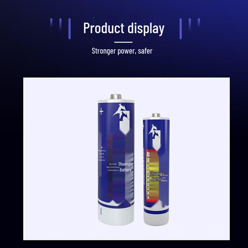 Shuanglu Blue Knight R6P AA 1.5V Carbon-Zinc Batteries (12-Pack) CN plug (adapter included)