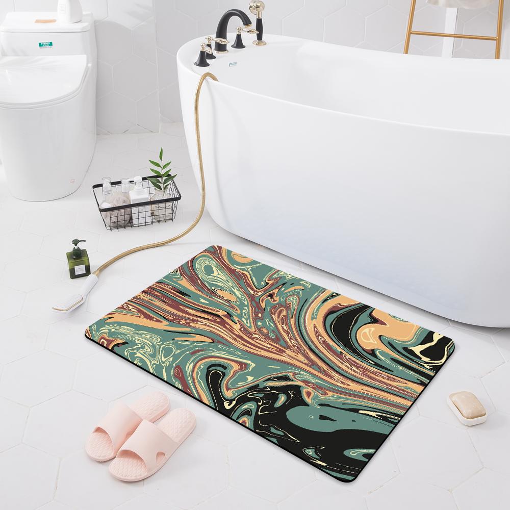 Non-slip Absorbent Mat Entry Door Mat Bathroom Shower Carpet Home Bathroom Bedroom Floor Kitchen Carpet