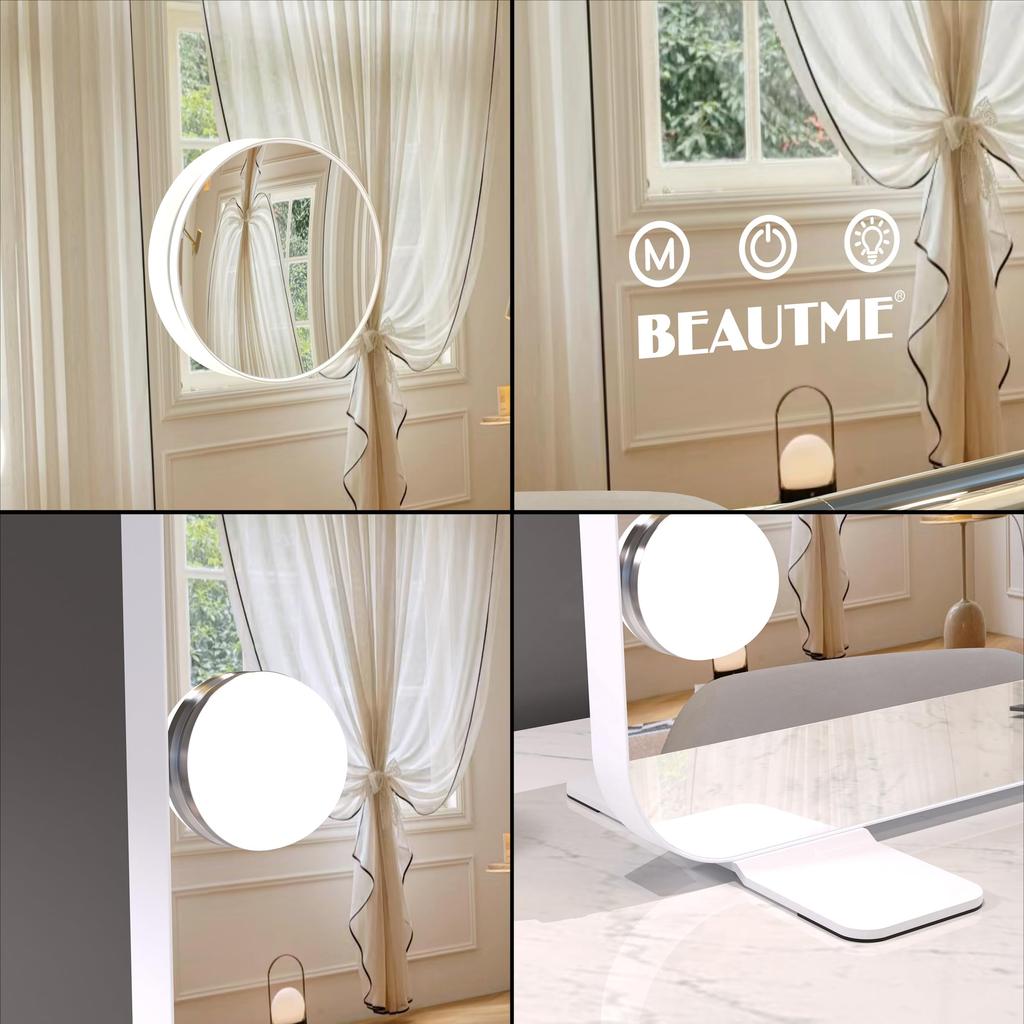 BEAUTME Актриса Настольный макияж 3 цвета света Яркость Включает 16 светодиодное голливудское зеркало для подвесного зеркала, зеркало, зеркало, режимы, регулировка,