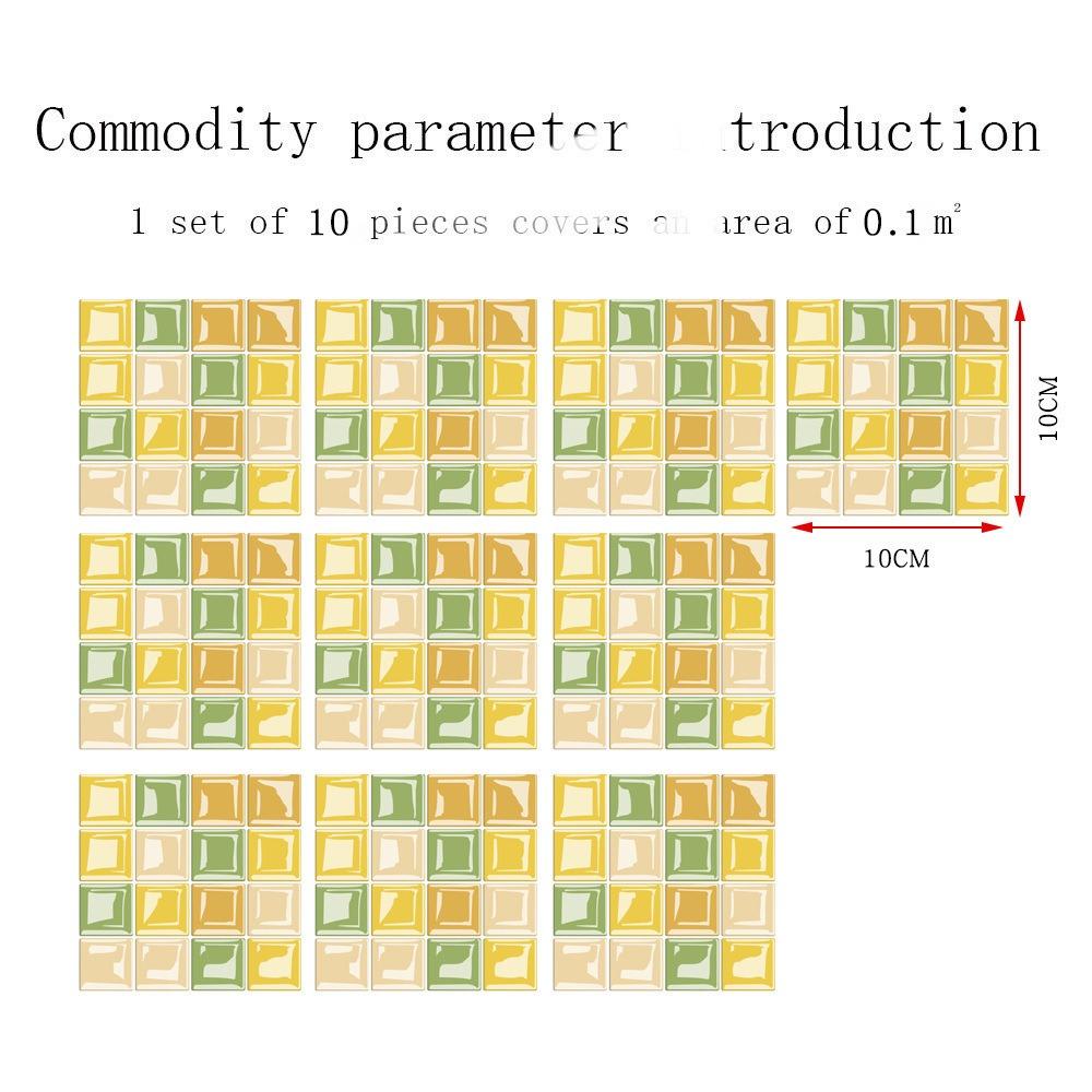 10 шт. Водонепроницаемые самоклеящиеся обои Самоклеящиеся наклейки на стены Кухня