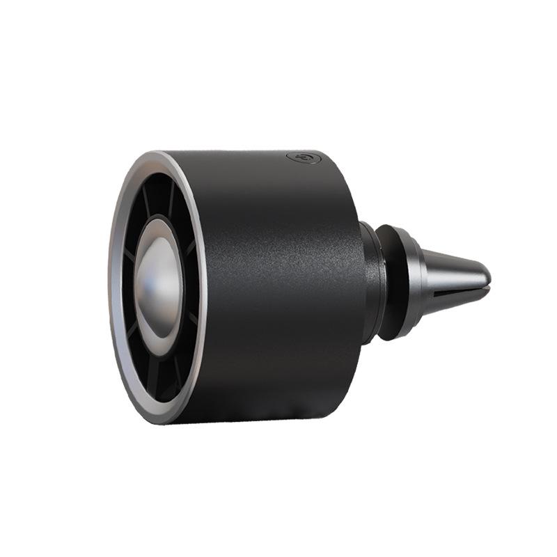 USB Car Aromatherapy Mini Fan with Colorful LED Atmosphere Light