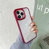 Solid Color Frame Plating Camera Circle Acrylic Phone Case for iPhone 16 15 14 13 12 11 Pro Max Shockproof Case