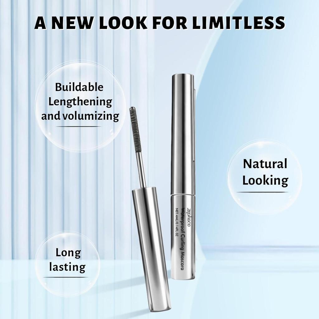 Тушь для ресниц Водостойкая тушь для ресниц Smudgeproof Удлиняющая ресница Fiber Filling