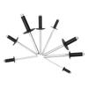 200 Pcs Black Blind River Kit High Strength Round Head Blind Rivet Assortment Kit