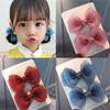 2Pcs Children Solid Color Bows Hair Clips for Baby Handmade Mesh Bowknot Hairpin Mini Barrettes Girls Hair Accessories