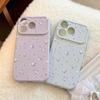 Цветочный корейский силиконовый чехол для телефона для iPhone 17 Pro 16 11 13 12 15 14 Pro Max Крем-розовый с маленькими цветами Защита камеры