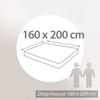 Drap housse - Home Déco - Marine - 160x200 cm - 100% coton - Tissage très serré
