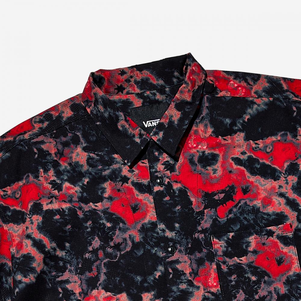 Vans Tdc Мужская рубашка с открытым воротником из нержавеющей стали Vn000p08izq