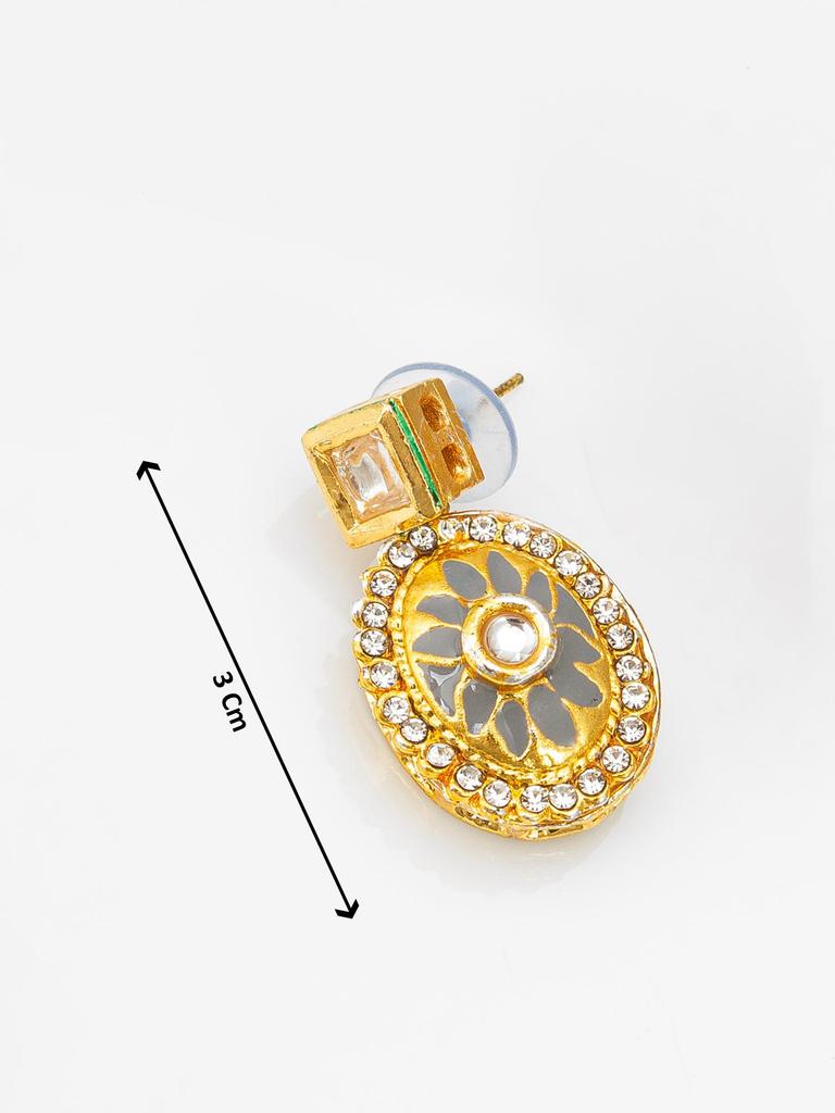 Позолоченный комплект украшений ручной работы с белыми камнями и бусинами