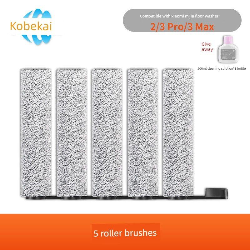 Compatible with Xiaomi Mijia Wireless Floor Cleaning Machine 2/3 Pro/3 Max Roller Brush Filter Core Cleaning Fluid Accessories and Consumables