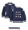 Autumn 2026 Kids' Thickened Velvet Baseball Jacket.