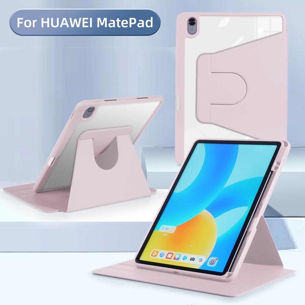Acrylic Case For HUAWEI Matepad SE 11 2024 HUAWEI Matepad 11.5S/11.5 Honor Pad X9 Matepad 11 2023 2021 360° Rotation Tablet Cover with Pencil Holder