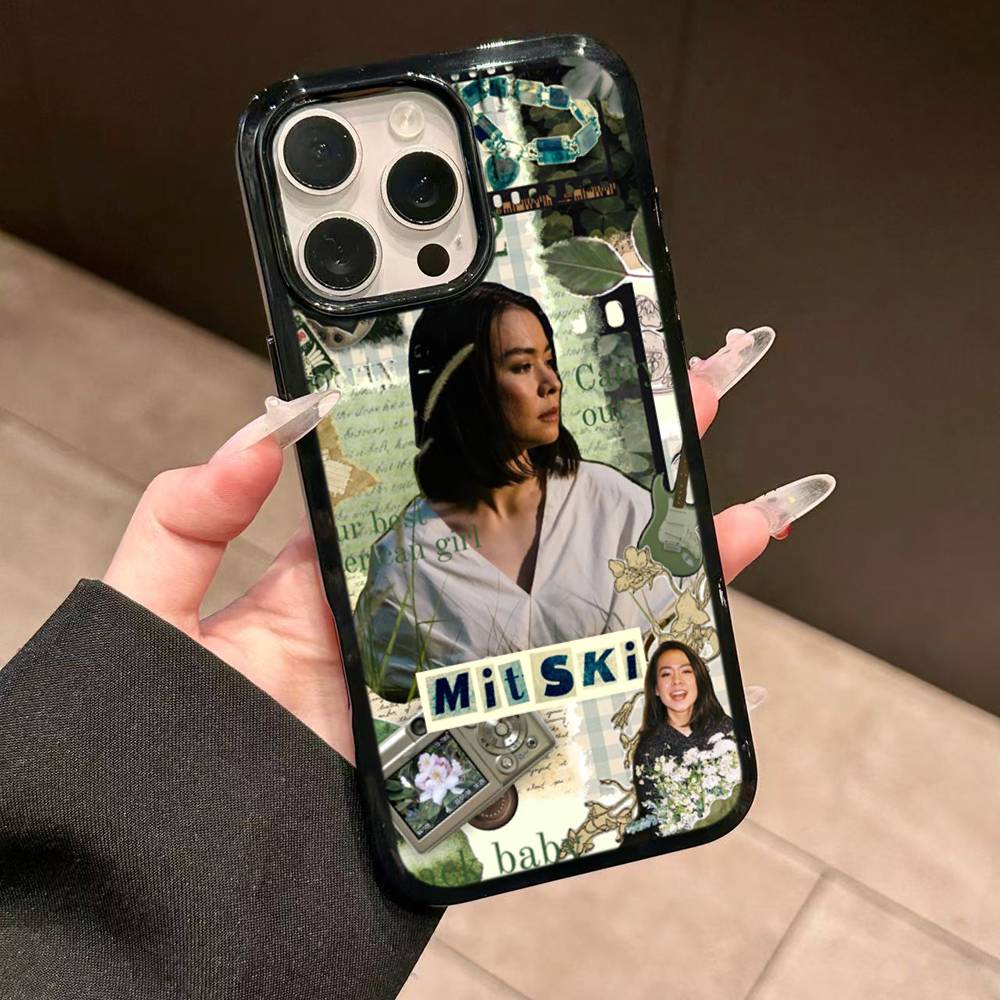 Популярная певица M-Mitski Для iPhone 17 16 15 14 13 Pro 12 11 Pro Max Жесткие чехлы для телефона из ПК+ТПУ Задняя крышка