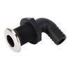 Marine Drain Plug 25mm 1in Nylon Protective Versatile Boat Drain Plug for Kayak Fishing Boat Yacht 90 Degree Tube,