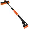 31.5" Ice Scraper and Extendable Snow Brush, 360° Rotating Brush Car Snow Scraper with Ergonomic Foam Grip, 3-in-1 Detachable Winter Ice Removal