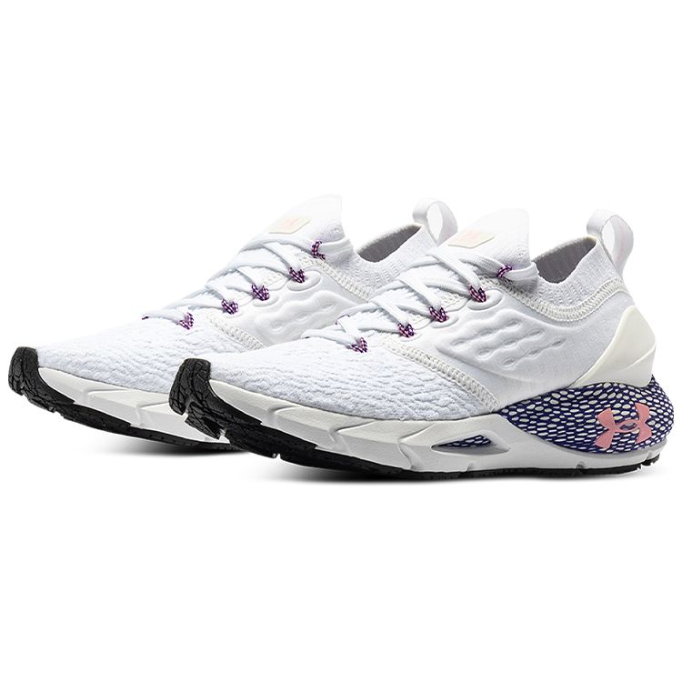 Under Armour Women's HOVR Phantom 2 CN White Purple Cushioned Running Shoes 3025214-100