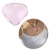 Love Heart Shaped Pendant Crystal Glass Peach Heart Loose Beads Charm for DIY Jewelry Necklace Earrings Making