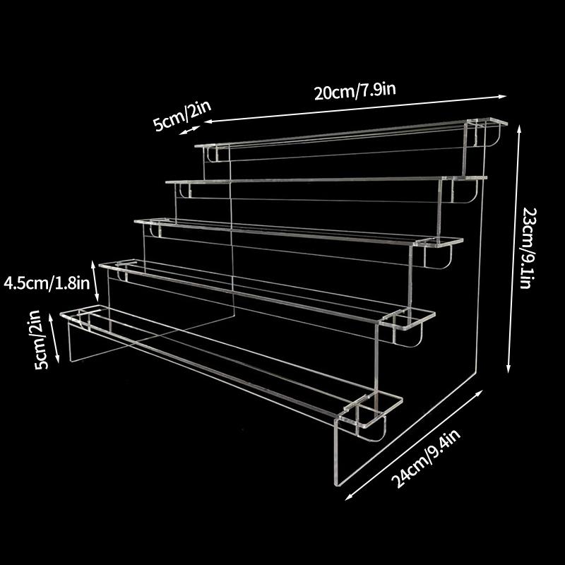 Акриловая стойка для хранения, органайзер для палитр теней для век, прозрачная помада, пудра, настольная полка для косметики, держатель для макияжа