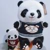Panda doll plush toy flower doll dressing simulation giant panda graduation gift cute rag doll