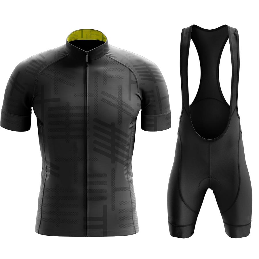 Black Summer Team Sports Cycling Clothing Breathable Men Short Sleeve Mallot Ciclismo Hombre Verano 2026 Summer Breathable Cycling Suit Set