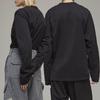 Y-3 FW22 Однотонная свободная футболка с круглым вырезом и длинными рукавами, топы унисекс, черный цвет H44794