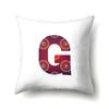 Polyester Pillowcase Home Geometric Striped Print Pillowcase 26 English Letter Cushion Cover