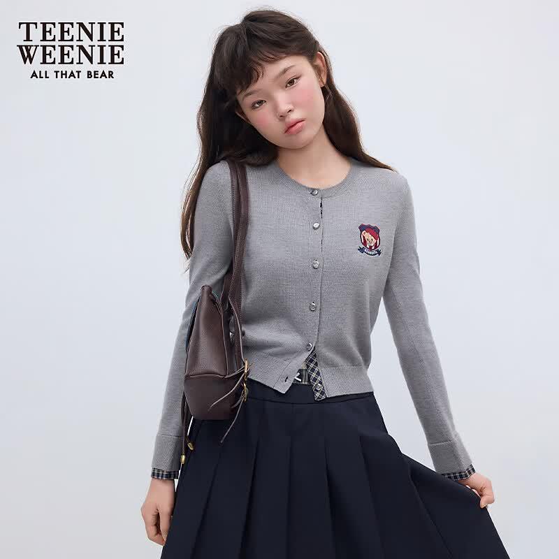 Teenie Weenie Вязаный кардиган с мишкой