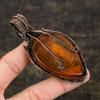 Подвеска из медной проволоки из натурального балтийского янтаря и лабрадорита, 3,55 дюйма, b1s14