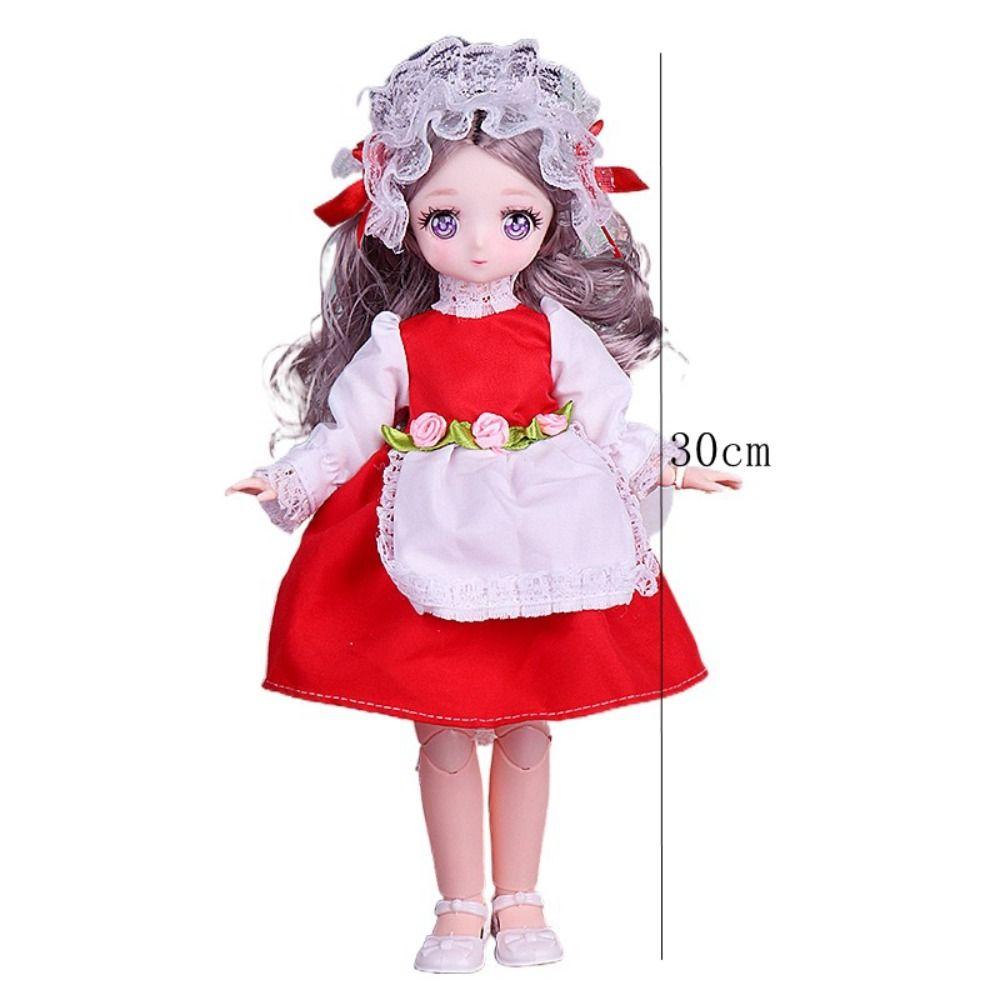 With Wig Make Up Princess Dress Up BJD Dolls High Heel Princess Makeup Ball Joint Doll  Toddler