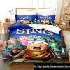 Одеяло 3D-печать Мультфильм Sing 2 Комплект постельного белья Постельный комплект Одеяло Размер King Queen Мальчики Взрослые Комплект постельного белья