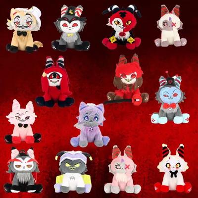 Горячий Кот Плюшевая Игрушка Забавный Энджел Даст Аластор ТВ Фанаты Коллекционирование Подарок Милая Хлопковая Набивная Плюшевая Кукла Дети на Подарок на День Рождения