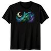Night Owl Unisexs T Shirt Moon Bird Nature Stars Nocturnal Wildlife Vintage Comfortable Homme Unisex Graphic Fashion