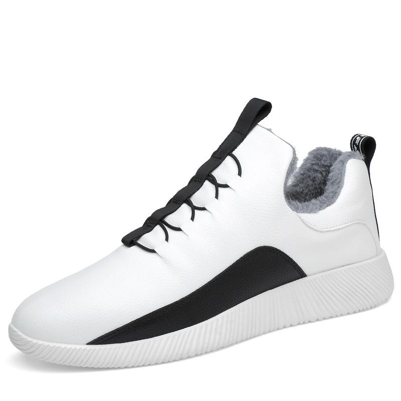 Зимняя обувь мужская меховая теплая 2024 новые мужские ботинки плюшевые противоскользящие зимние ботинки мужские