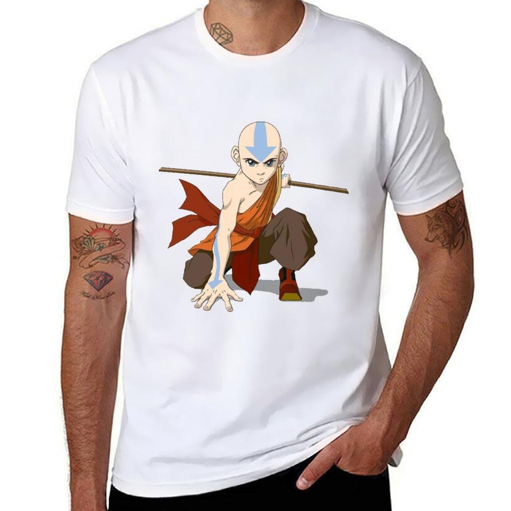 Aang T-Shirt Man T Shirt Graphic T Shirts for Man Graphic Vintage T-Shirt