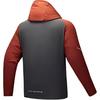 Anta Running Series Brand Logo Woven Hooded Zipper Long Sleeve Jacket Men Jackets Castle-Gray Rust-Red 952445601-4