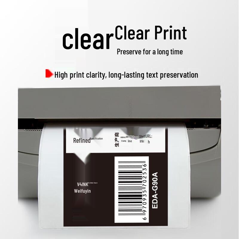 V4INK 110mm*70m Wax Thermal Transfer Ribbons
