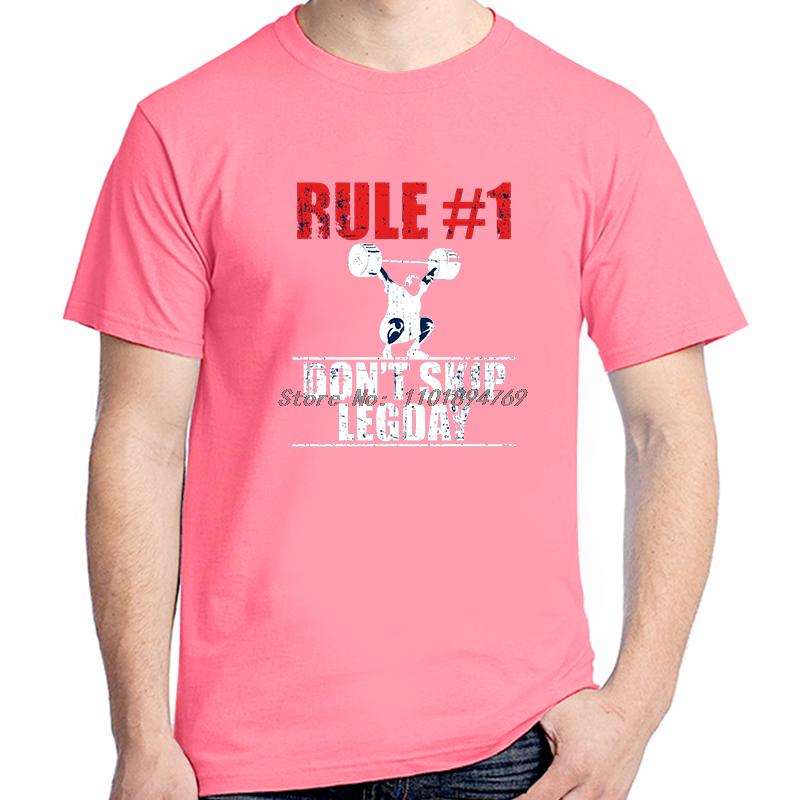 Rule Dont Skip Leg Day Retro Shirts Graphic Tee Tops Tshirt New Arrival Goods Cotton New Shirts And Tshirts Printed Tshirt