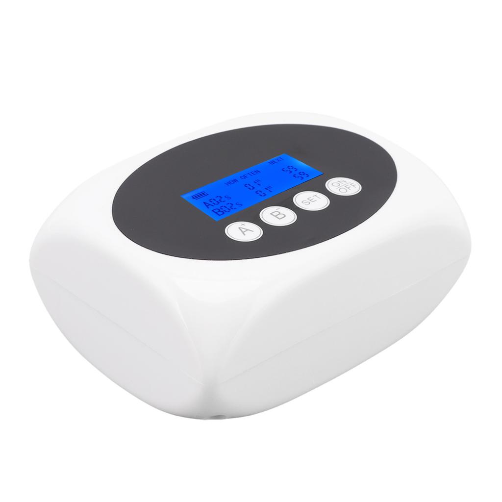 3W Solar Automatic Watering Device Garden Dual Pump Timed Irrigator Plant Watering Drip Kit Black