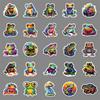 50 Colorful Frog Cartoon Creative Animal Stickers Personalized Decorative Water Cup Computer Skateboard Stickers