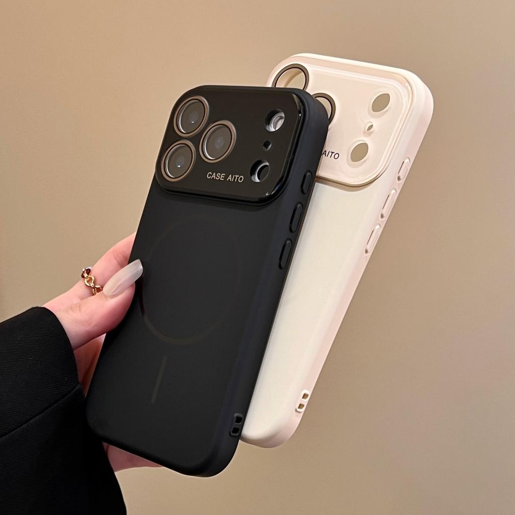 Жидкий силикон Для Magsafe Магнитный Чехол Для Телефона Для iPhone 17 Air 16 15 14 13 12 Pro Max Большое Окно Защитный Ударопрочный Чехол