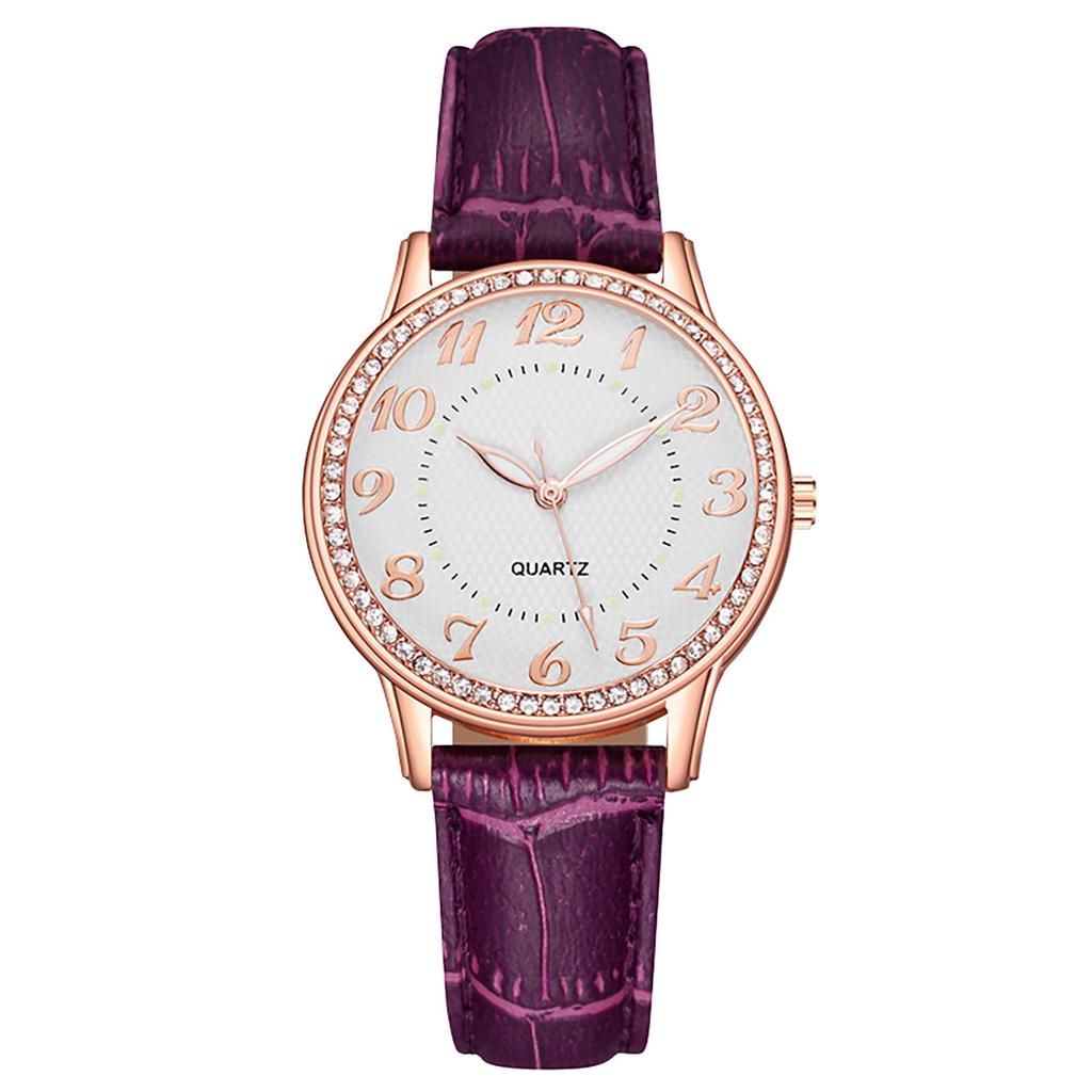 Diamond Inlaid Luminous Watch Women's Belt Women's Watch Quartz Watch Watch